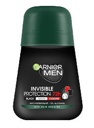 Garnier Mineral Deo Men Invisible Black, White & Colors 72h antiperspirant Roll-on
